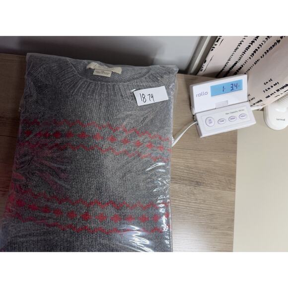 J Crew Mens Handknit Lambswool Sweater XL Apres Ski Retro 80s Grandpa Preppy - Picture 8 of 8